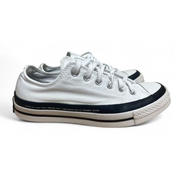 Converse White and Black Sneakers - Picture 1 of 10